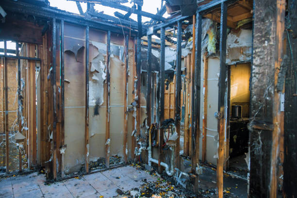 Professional Fire Damage Assessment technician working in Twin Lakes, WI